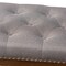 Baxton Studio Ainsley Grey Upholstered Walnut Finished Rubberwood Bench 147-8231 - alternate 2